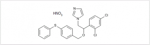 Fenticonazole nitrate, imidazole, fungicid, heterocyclic compound